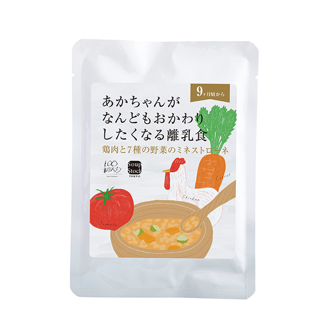 鶏肉と7種の野菜のミネストローネ